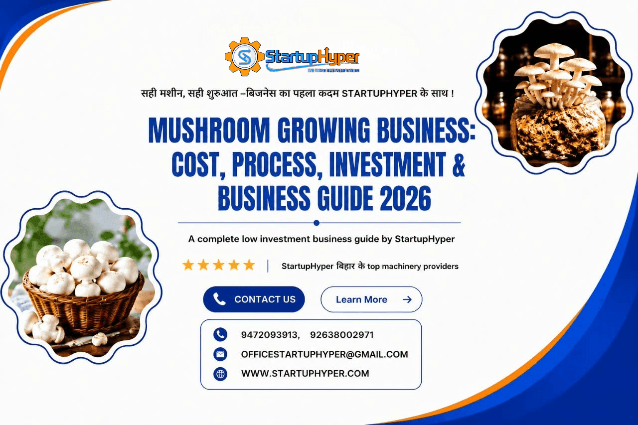 Mushroom Growing Business: Cost, Process, Investment & Business Guide 2026