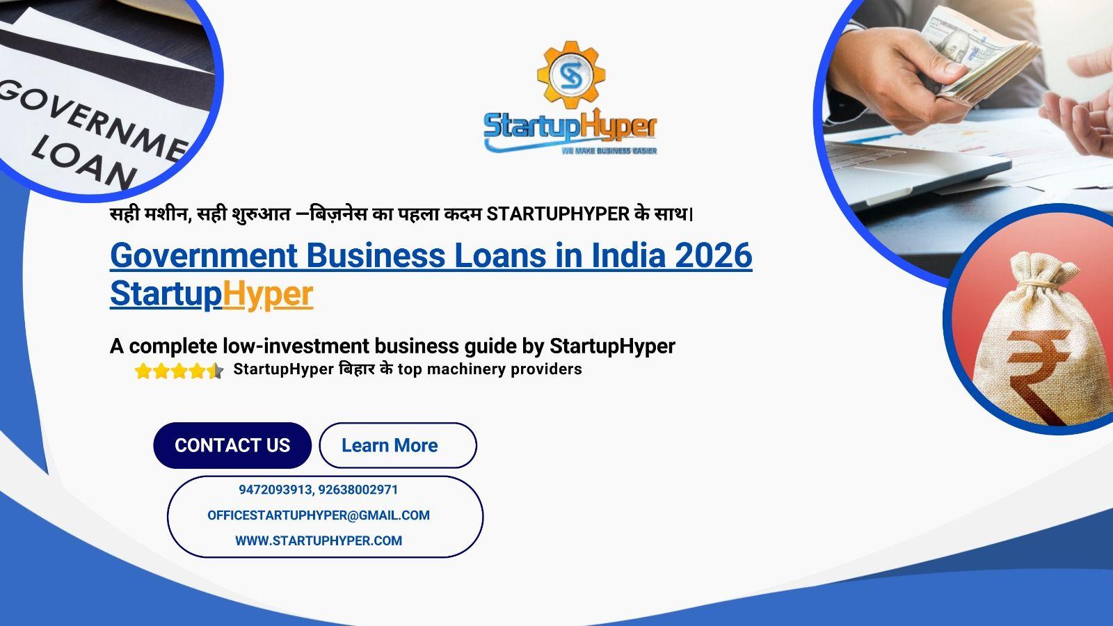 Government Business Loans in India 2026